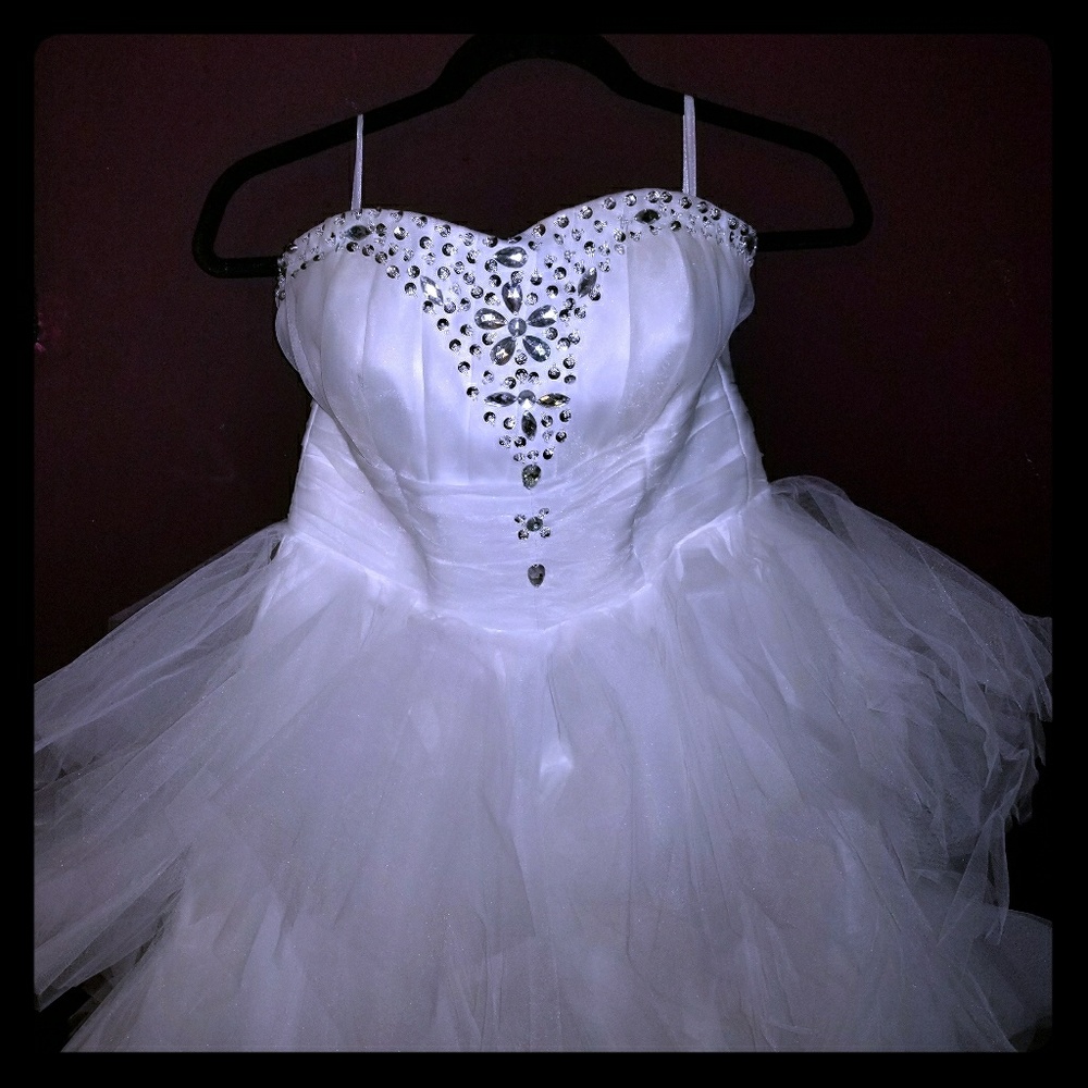 Corset back wedding or formal dress